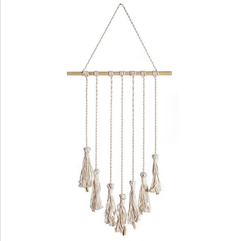 DIY Wall Hanging Tapestry Bohemian Tapestry Geometric Wall Art Wall Hanging Tapestry Wall Decoration Home Decoration Accessories: No Clamps