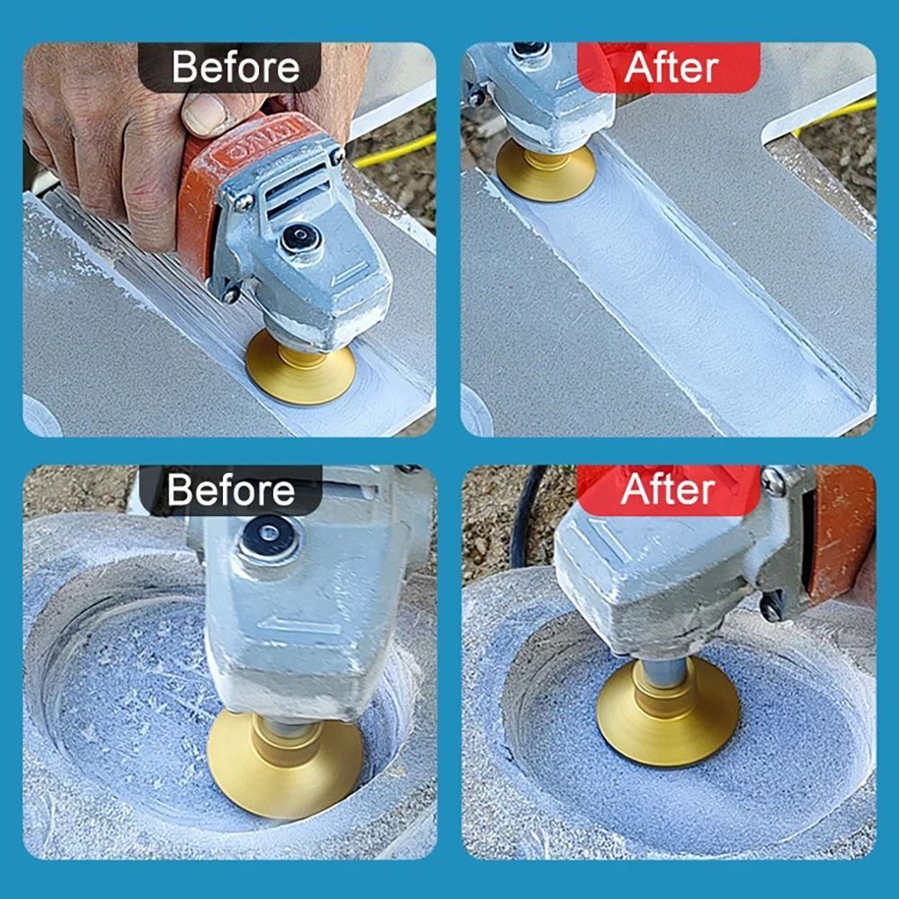 Cabezal de pulido soldado, almohadilla de pulido plano, amoladora angular, disco de molienda, piezas de herramientas para mármol, cuarzo, granito, adoquines