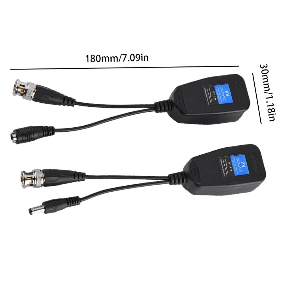 5 Pairs CCTV Coax BNC Video Power Balun Transceiver to CAT5e 6 RJ45 Connector HJ55