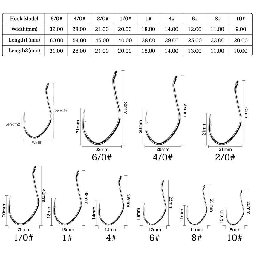 100 Stuks Prikkeldraad Meerval Vishaak Karpervissen Haak Cirkel Vishaak Crank Jig Haak Visgerei Accessoires