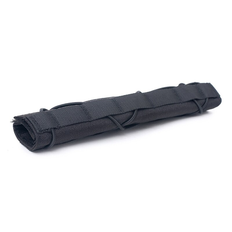 Funda de protección térmica de poliéster para caza, accesorios tácticos, silenciador: black