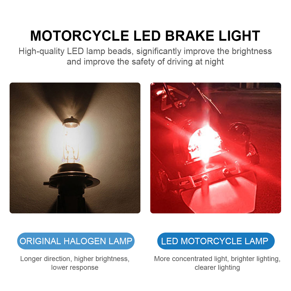 Motorfiets Remlicht Blinkers 12V Strobe Rem Led Lamp Lamp Richtingaanwijzer Licht Moto Flasher Knipperende Auto Mistachterlichten