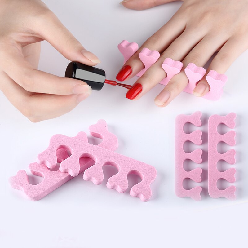 Teenseparators Zachte Spons Foam Reparatie Teen Nagels Vinger Scheiding Tool Nail Art Gereedschap Schuim Spons Teen Splitter Vinger Sepa