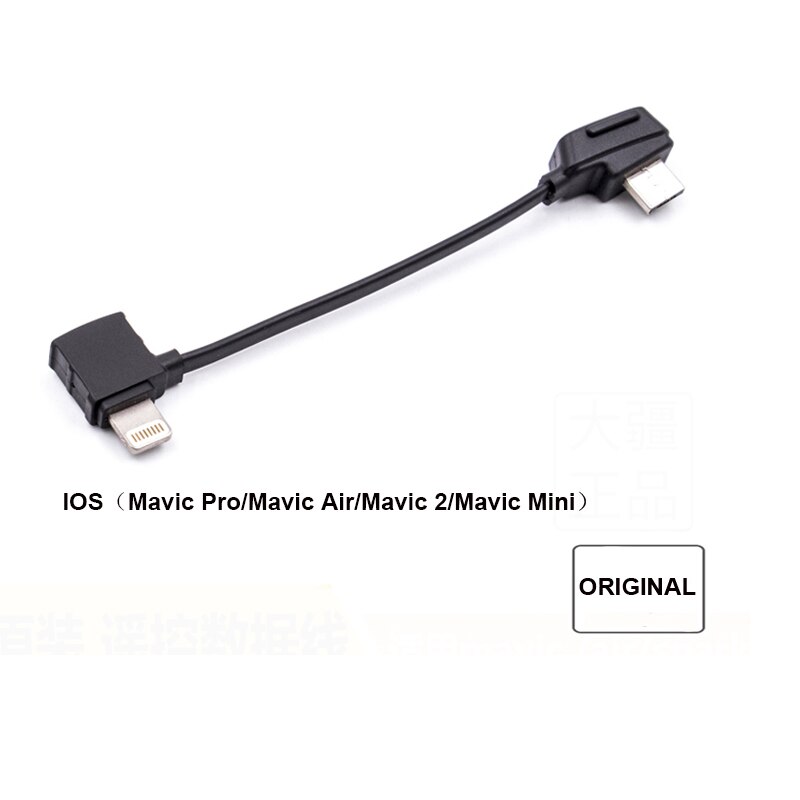 Original remote Control Data Cable Line for DJI Mavic Pro 2 Mini 2 Air 2 Wire Connet Android Micro USB Type-c IOS: IOS
