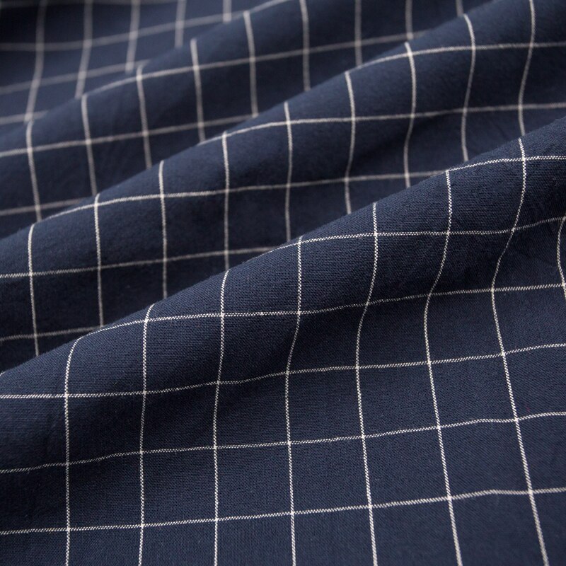 Waschen Reiner Baumwolle 100% Stoff für Bettwäsche Decke Abgedeckt Kleidung Shirt Netz gestreift Plaid Tuch Brokat NäHenne Diy 50x250cm