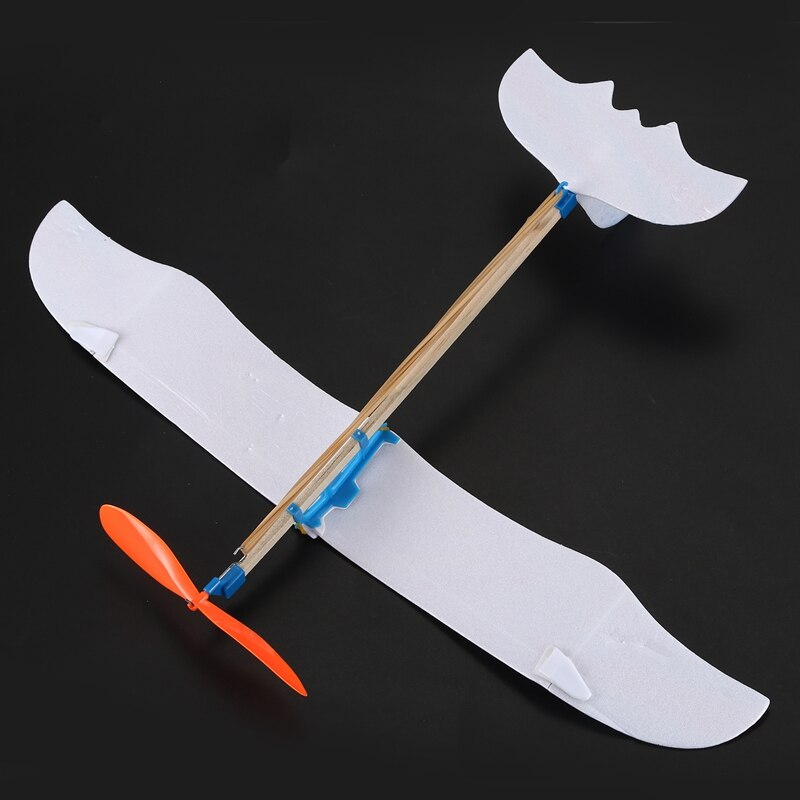 Elastische Gummi Band angetrieben DIY Schaum Flugzeug Modell Bausatz Flugzeug Pädagogisches Spielzeug