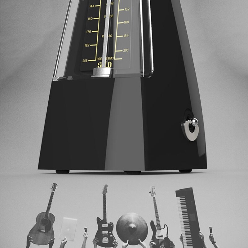 Mechanical Metronome Wood Grained Loud Sound/High Precision for Piano/Guitar/Violin/Drum and Other Instruments