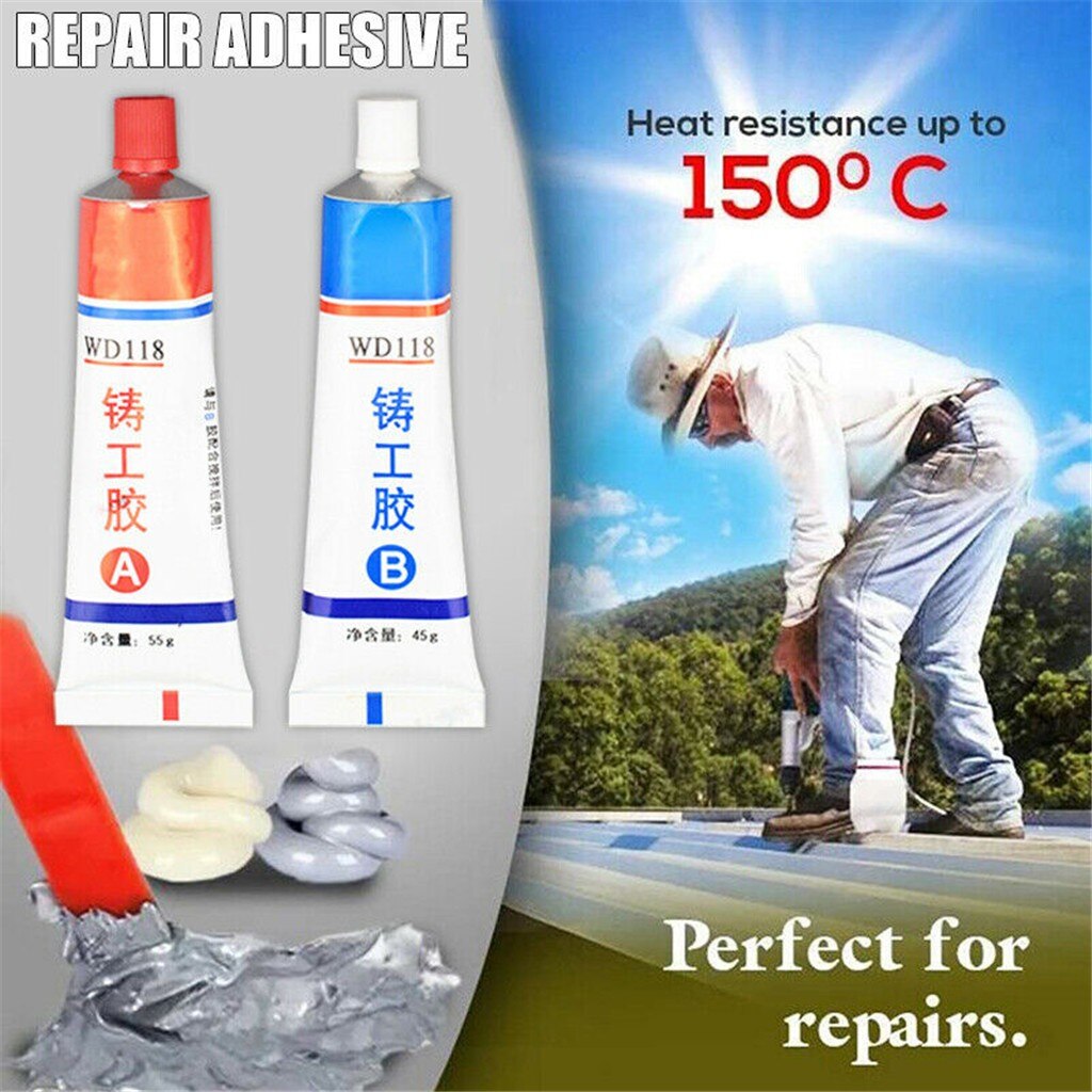 Strong Adhesive Glue Industrial Heat Resistance Cold Weld Metal Repair Paste Adhesive For Cracks Sealant Quick-drying