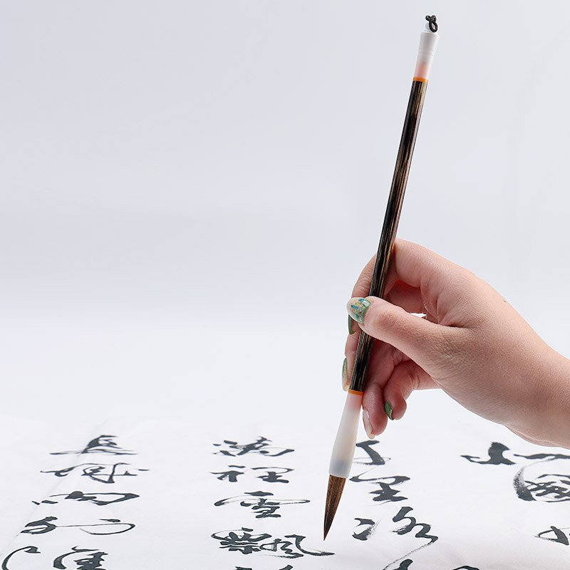 Chinese Huzhou Calligraphy Brush Caligrafia Wolf Hair Ink Brush Set Official Script Painting Writing Brush Pen 3pcs Tinta China