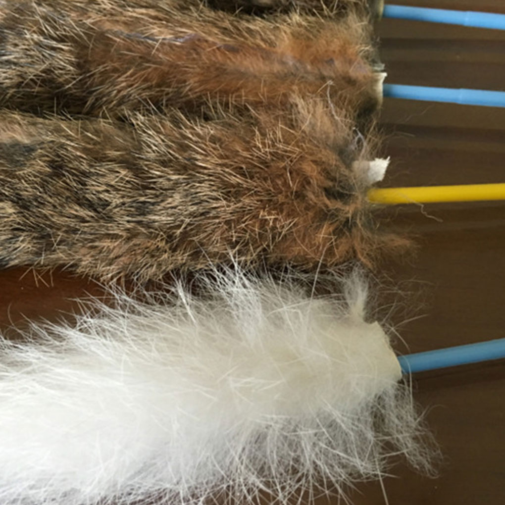 Elenxs 35cm djurhår retas leksak katt motionär pinne interaktiv lek stavar spö leksaker söt katt interaktiv leksak slumpmässig färg