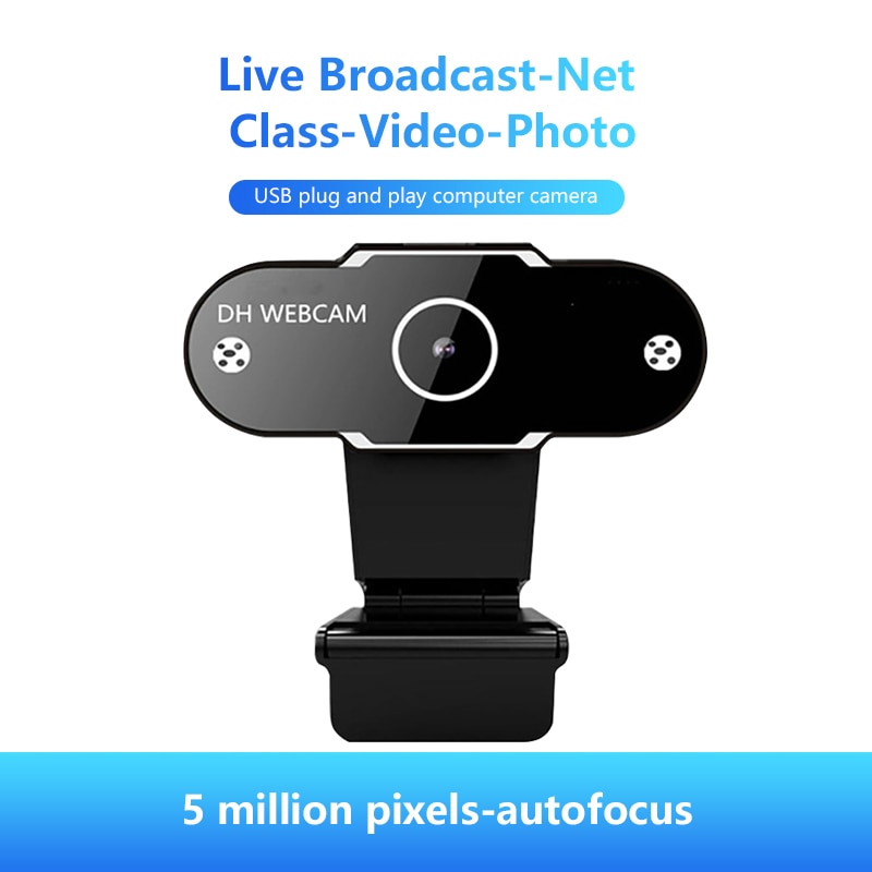 HD 1080P Webcam Mini Computer PC WebCamera With Microphone Cameras Adjustable For Live Broadcast Video Calling Conference Work
