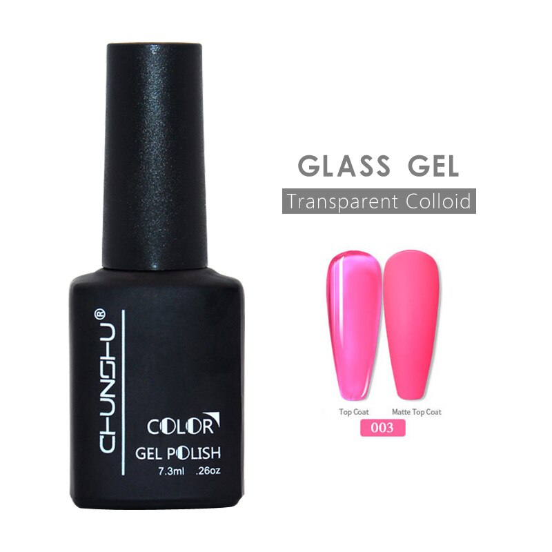 Ankomster vaktelegg semi-permanant uv gel neglelakk gjennomsiktig kolloid bløtlegging av nails art manikyr for toppstrøk 12ml gjør det selv: Glassgel -03