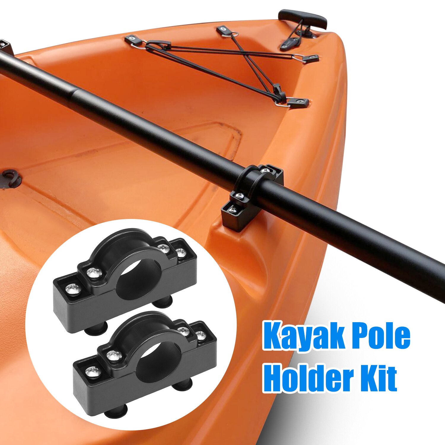 1 Pair Kayak Pole Bracket Holder Kit Kayak Motor Mount Holder Kayak Mount Bracket Kayak Outrigger Brackets for Kayak Canoe