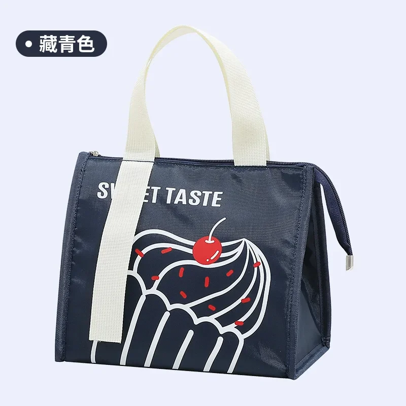 High-Capacity Portable Insulated Lunch Bag Women/Kid Picnic Work Travel Food Thermal Storage Container Bento Box Cooler Tote Bag: Gold