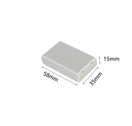 Caja de plástico ABS impermeable para instrumentos, caja de almacenamiento para proyectos, suministros electrónicos, color negro, DIY, 3 uds.: 58 X 35 X 15MM
