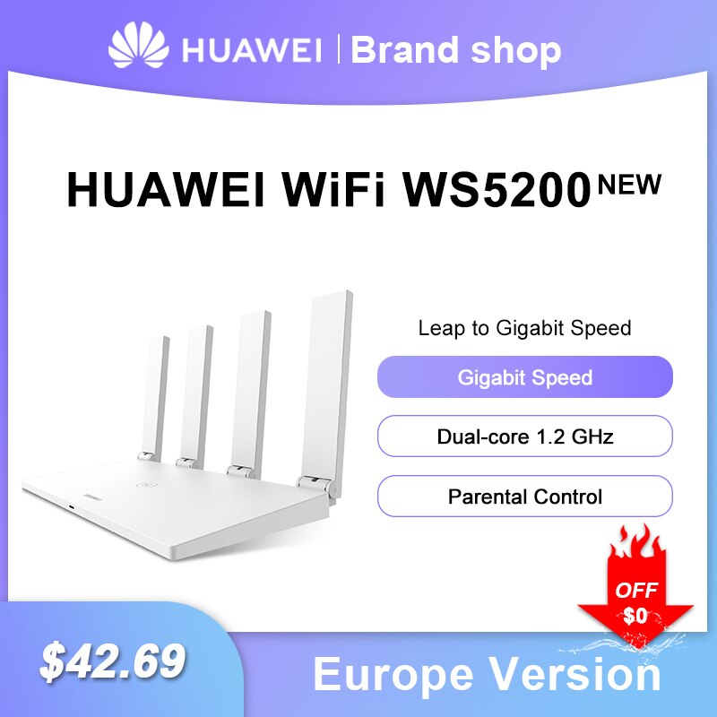 Huawei WS5200 V3 router Dual-core smart home Router Extender WiFi ripetitore di rete accesso 5G amplificatore di segnale intelligente a doppia banda