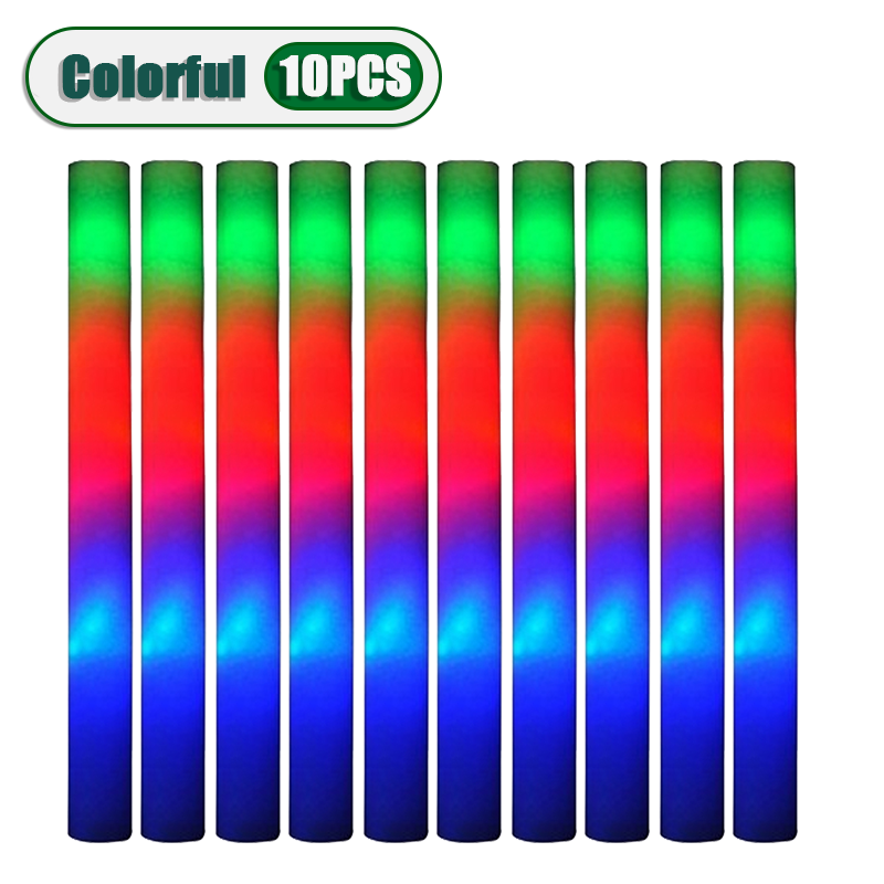1-10PCS Glow Stick Music Festival Concert Support Glow Sticks Mardi Gras Party Supplies Festival Wedding Celebration Glow Sticks: green