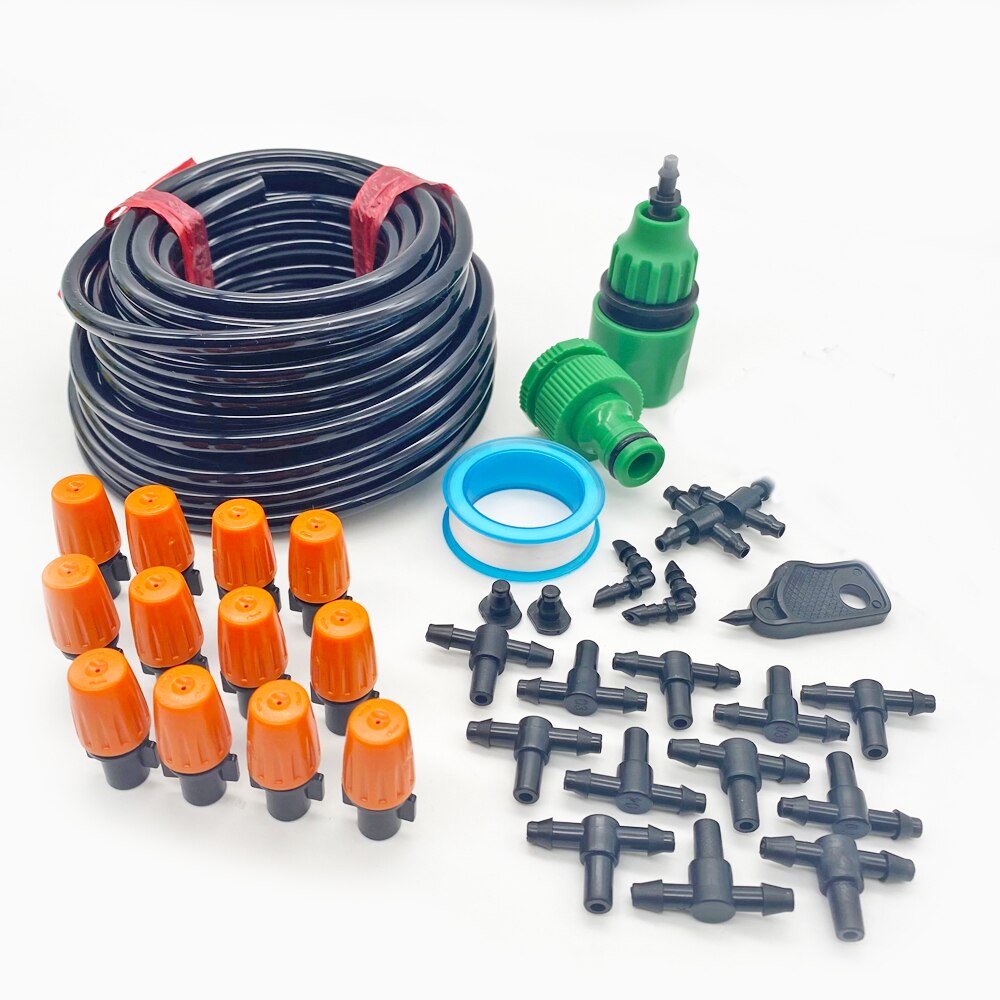 10M Automatic Watering Irrigation System Plant Watering Drip Irrigation Garden Watering System Misting System Cooling