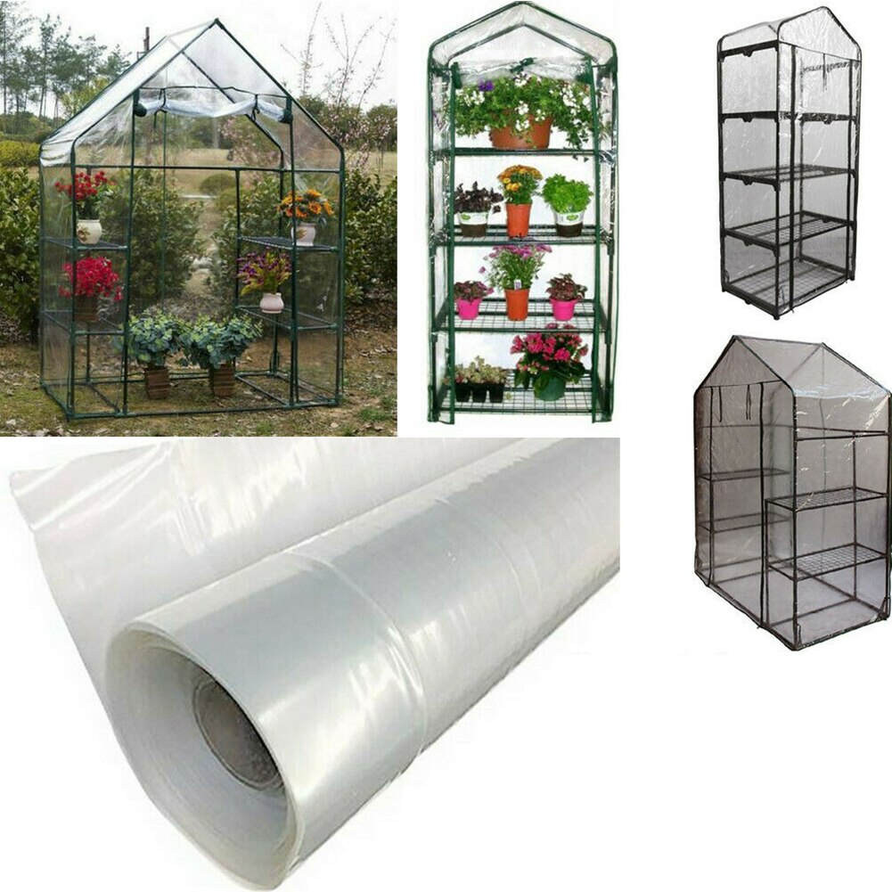 Invernadero de verduras de 0,04mm, cubierta de polietileno para cultivo agrícola, lámina de película transparente, impermeable, Anti-UV, protección de jardín para plantas