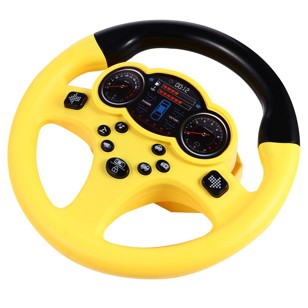 Simulation Steering Wheel Driving Early Kids without Battery