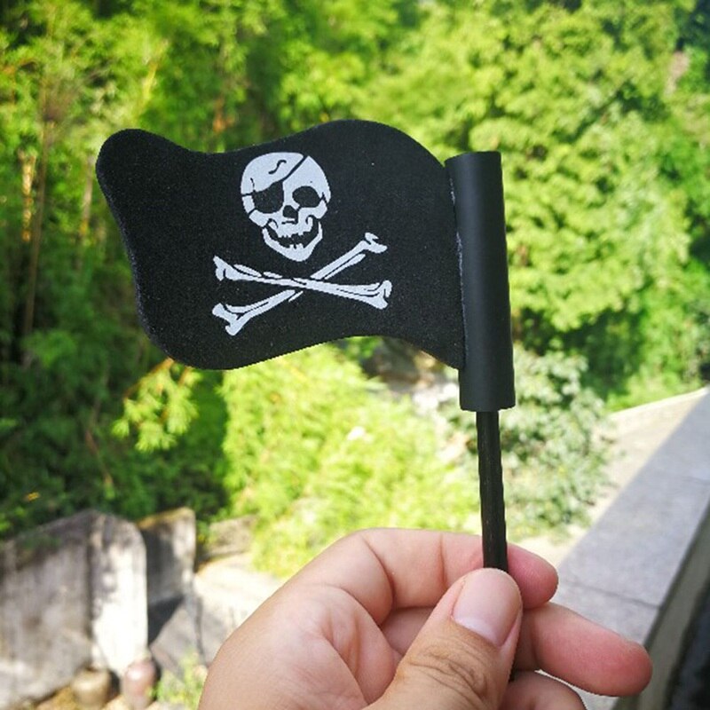 Antenne voiture boule extérieur Pirate drapeau noir Jolly Pirate drapeau Auto antenne voiture stylo Topper boule aérienne décor jouet intérieur