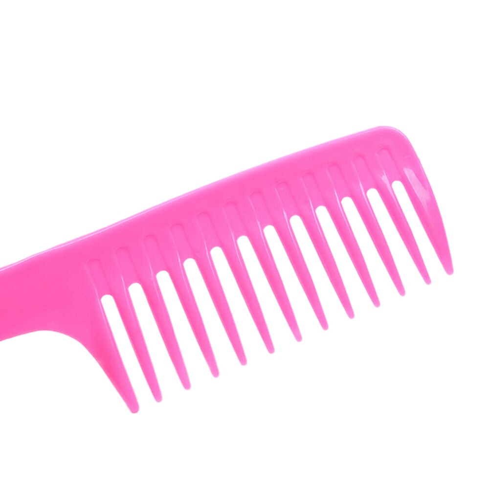 Dientes anchos 23,8 cm peluquería peine transparente pelo peine peluca para peluquería desenredar grandes para cabello peine Ideal al azar Color 1PC