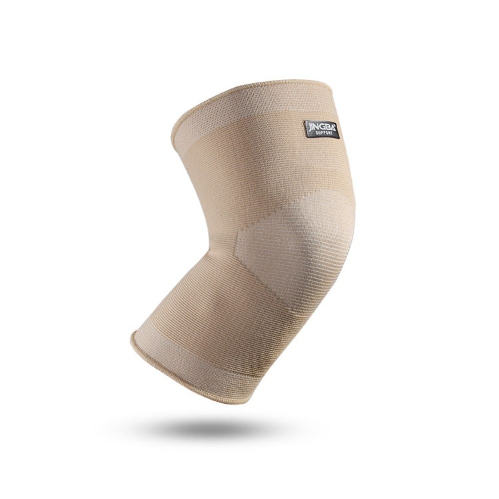 Genouillères de compression en nylon unisexe, protège-rotule élastique, manchon de soutien, sécurité sportive, couleur chair