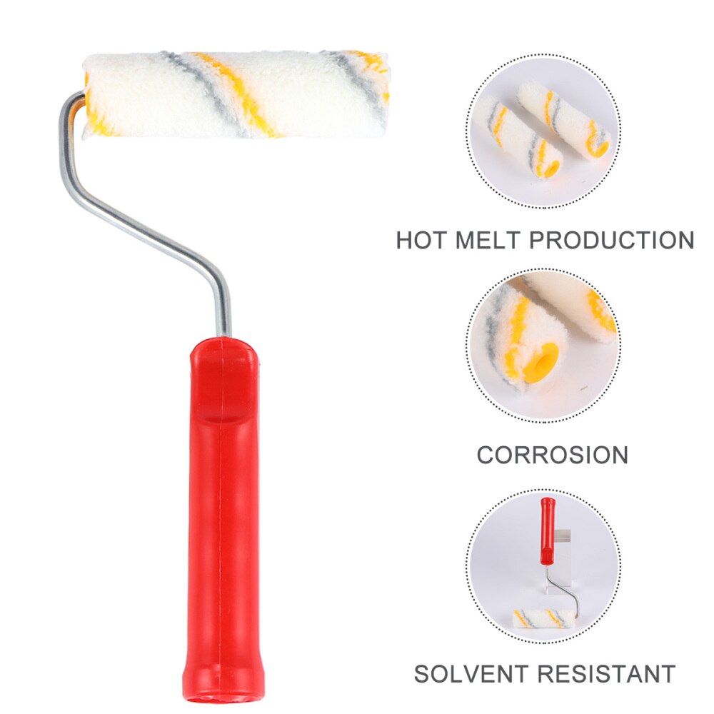 1 Set 21pcs Paint Rollers Mini Roller Brush Melt Little Finger Roller Brush Coating Decorators Brush Wall Painting Tools (20