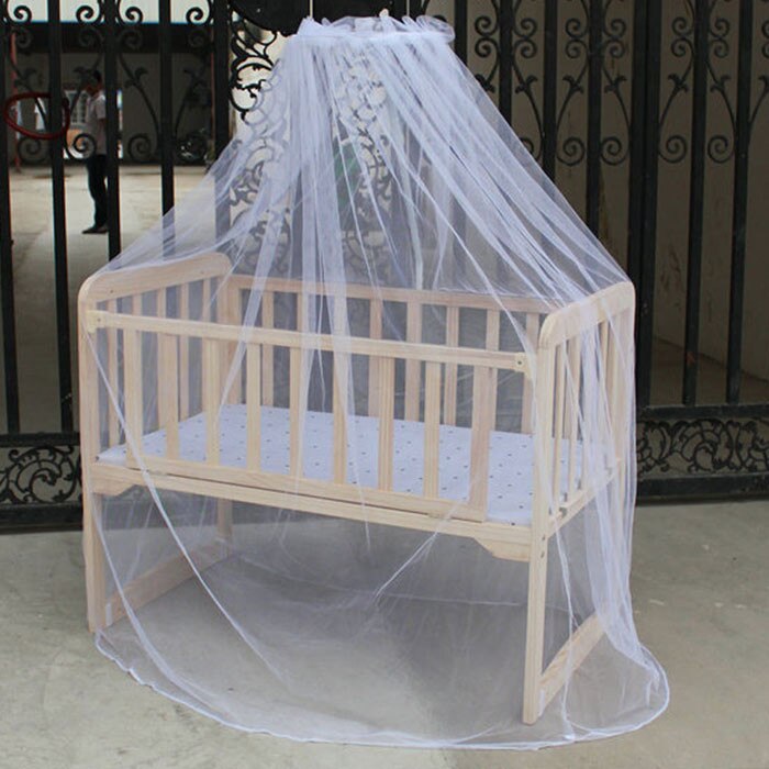 Bébé en mousseline de soie lit moustiquaire dôme rideau Net pour enfant en bas âge berceau lit baldaquin respirant mouche insecte Protection moustique Net