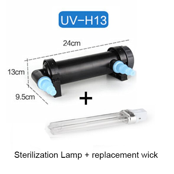 JEBO UV lampe fisch Panzer Sterilisation lampe UV algen entfernung Aquarium Anlage Mini Nano Serie Wasser Reiniger Filter: H13 ersetzen Docht