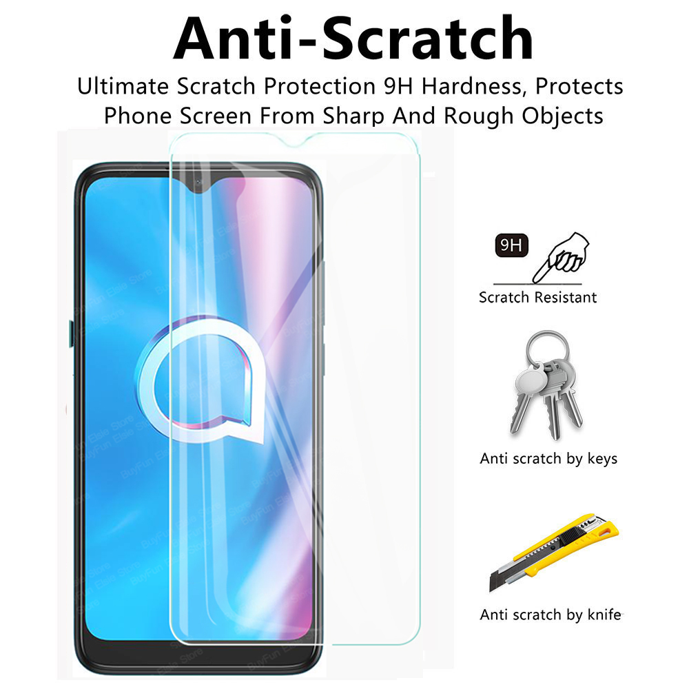 Tempered Glass On For ALCATEL 1S Full Cover Screen Protector Glas For alcatel 1se 1s s1 Protective Glass 9H Film