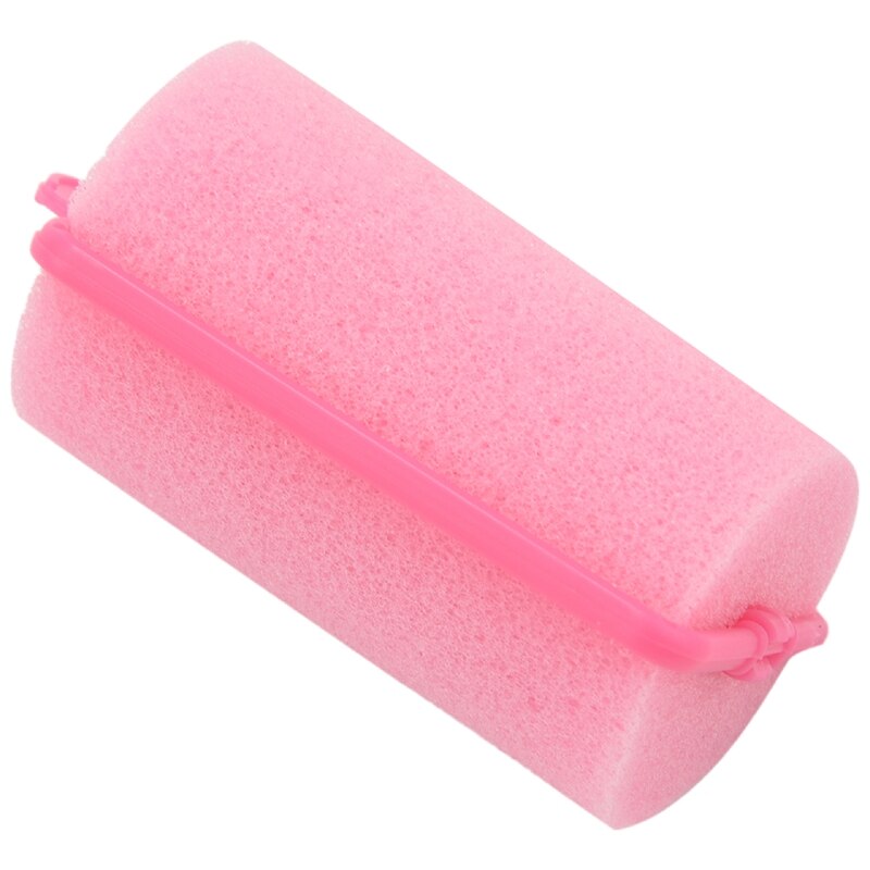 12 Stuks Donker Roze Haar Styling Soft Foam Sponge Rollers Krulspelden Kappers Gereedschap