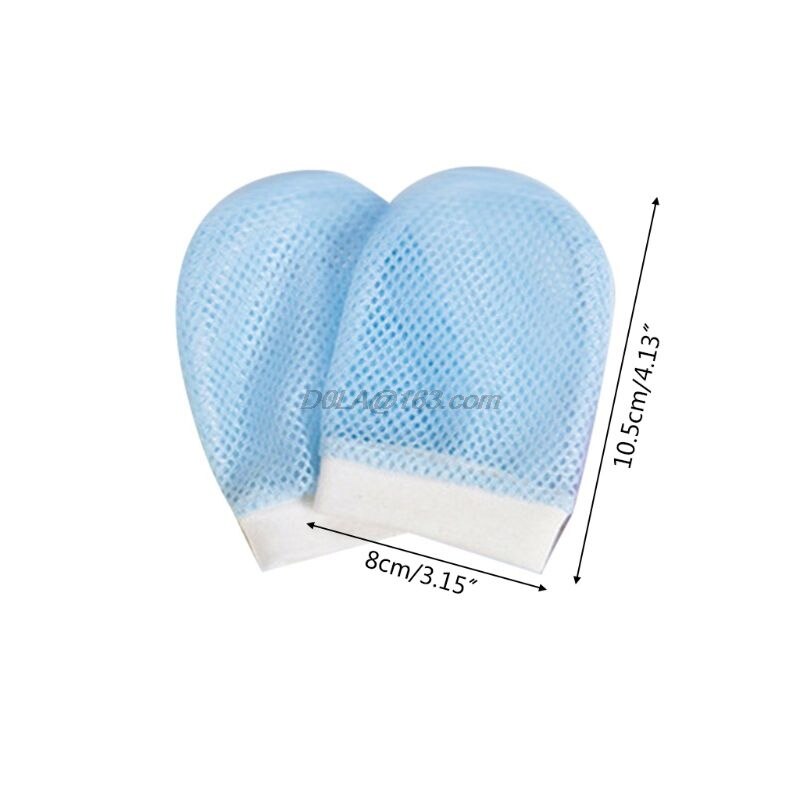 4 pares/set bebê luvas 0-6 mês recém-nascido infantil anti-garra fina respirável capa de mão meninos meninas presentes
