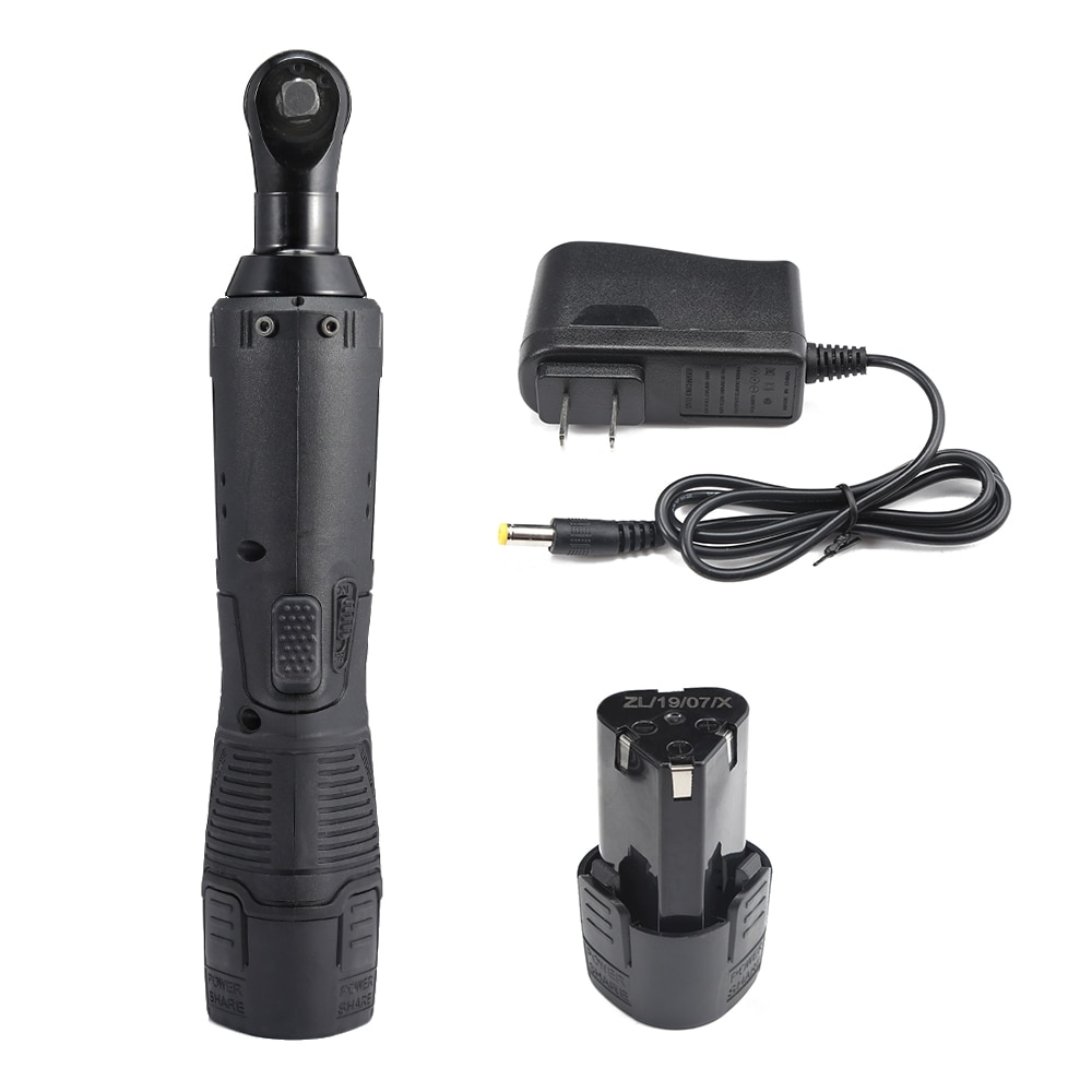 12V 18V 28V 3/8 ''2 batterie Lithium-Ion clé à cliquet électrique Rechargeable électrique sans fil clé à Angle droit pour voiture