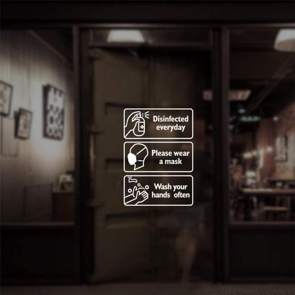 Self Adhesive Remind Sign for Glass door