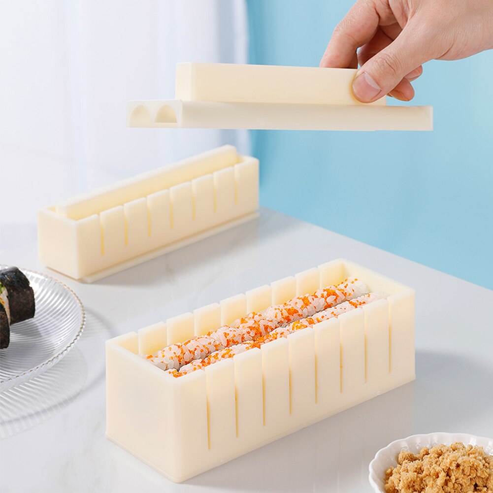 3PCS DIY Sushi Maker Sushi Plastic Making Kit Roller Rice Mold Easy Sushi Cooking Chef kitchen Japanese Sushi Cooking Tools