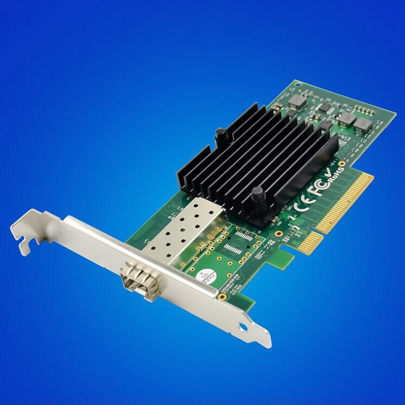 PCI-E X8 10 Gigabit Server Fiber Network Card PCIe 10GbE SFP + Fiber Network Card 82599EN