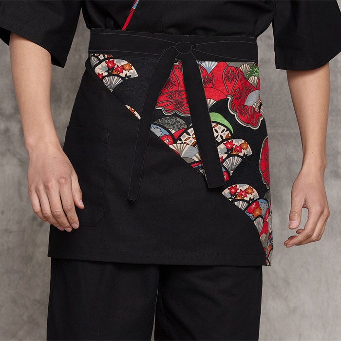 Japan Style Chef aprons hotel Kimono work apron Restaurant bar waiter apron Korean Restaurant work apron: 2