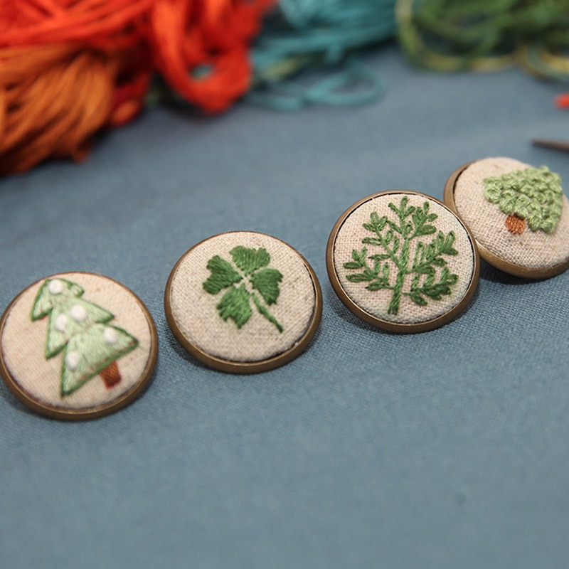 Kit de fleurs bricolage broderie | Broche pour débutants, motif Floral, point de croix, balançoire Art, artisanat fait main, Gfit