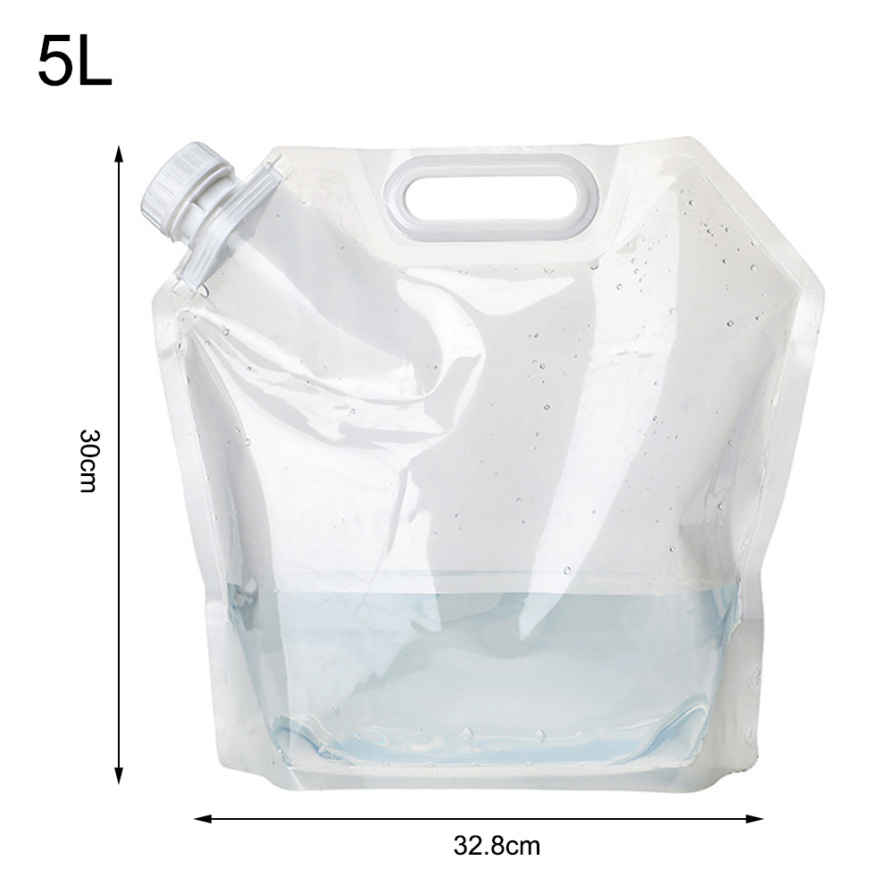 5/10/15l camping vandpose container bærbar sammenklappelig udendørs vandreture blød kolbe sport flaske opbevaringspakke