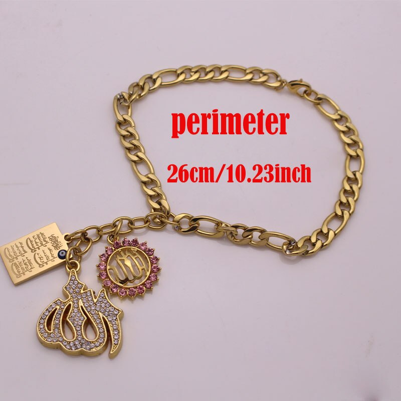 Brann qul suras allah bil bakspeil rustfritt stål bil anheng hengende bil styling tilbehør