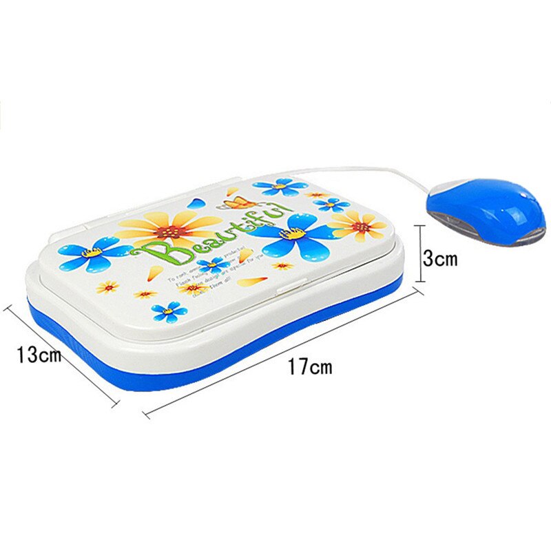 Simulation Computer With Mouse Mini Colorful Puzzle Toy Early Learning Education Machine Tablet Toy Random Color