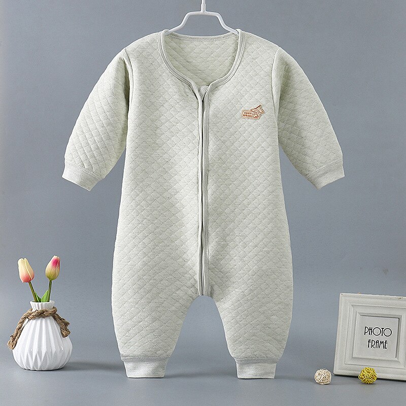 Bébé dormeurs épais coton sac de couchage -né Robes de nuit vêtements de nuit fendus jambes fermeture éclair enfant en bas âge garçon fille dormeurs