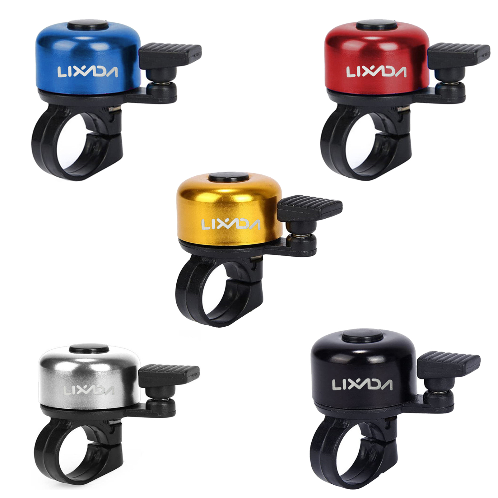 LIXADA-bocina de aleación para bicicleta de montaña, alarma de sonido para manillar de Ciclismo de seguridad, campana de Metal, accesorios para bicicleta