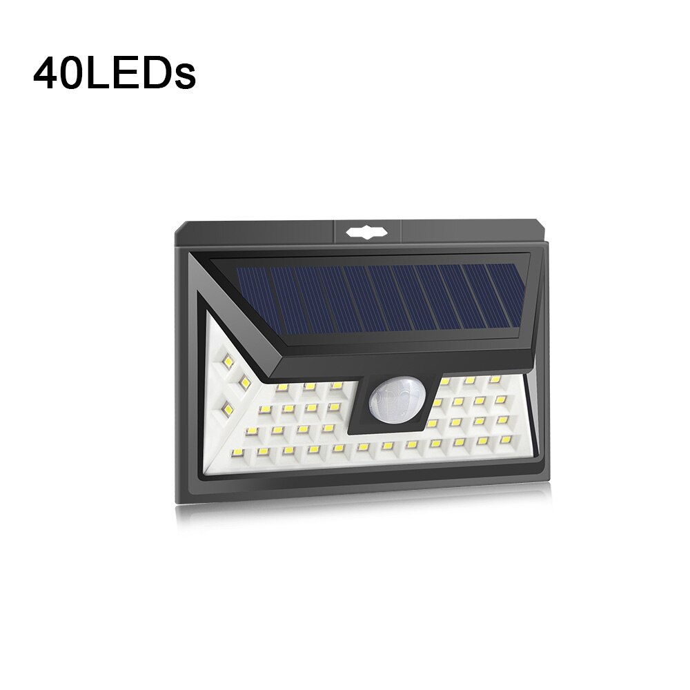 Solar powered LED Garden light Outdoor Waterproof Motion sensor LED Lawn Lamps outdoor fence garden pathway Wall Yard Lighting: 40leds
