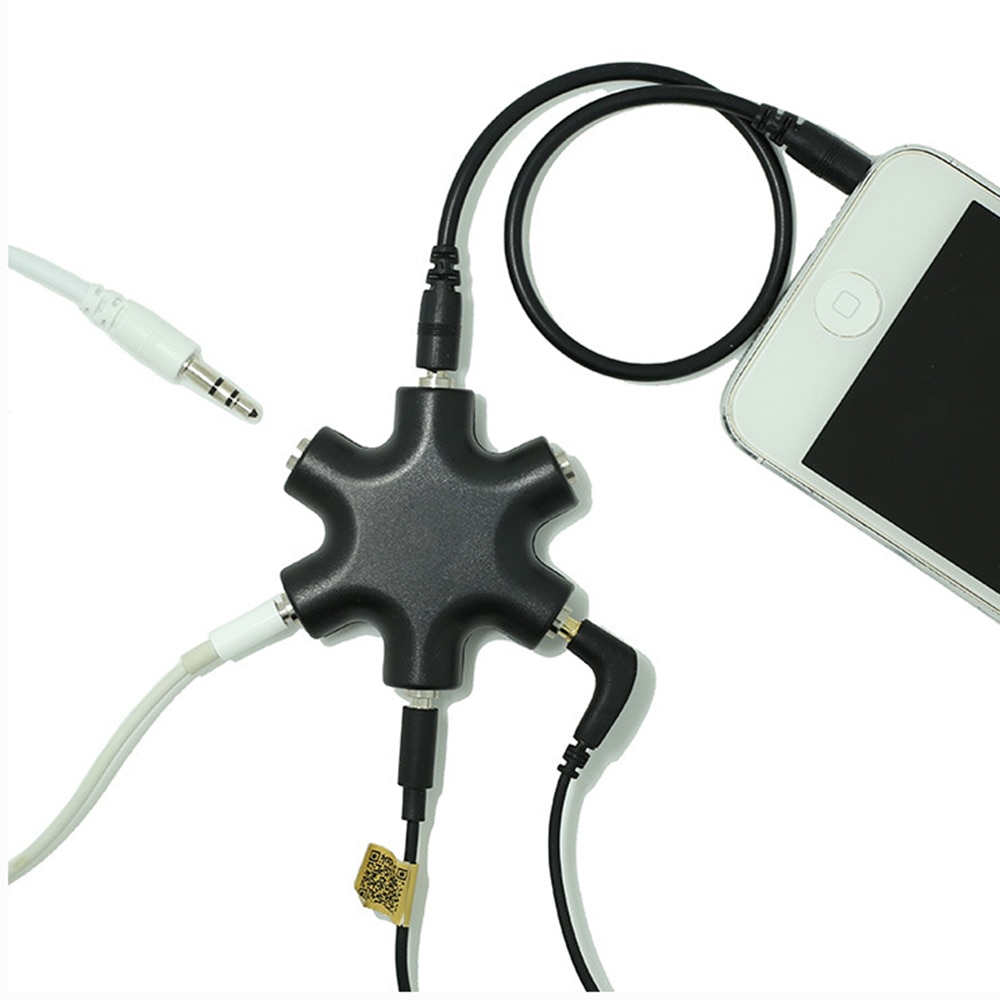 3.5Mm Stereo Headset Hoofdtelefoon Oortelefoon Extension Audio Hub Splitter Adapter 1 Male Naar 2 3 4 5 Vrouwelijke Audio kabel