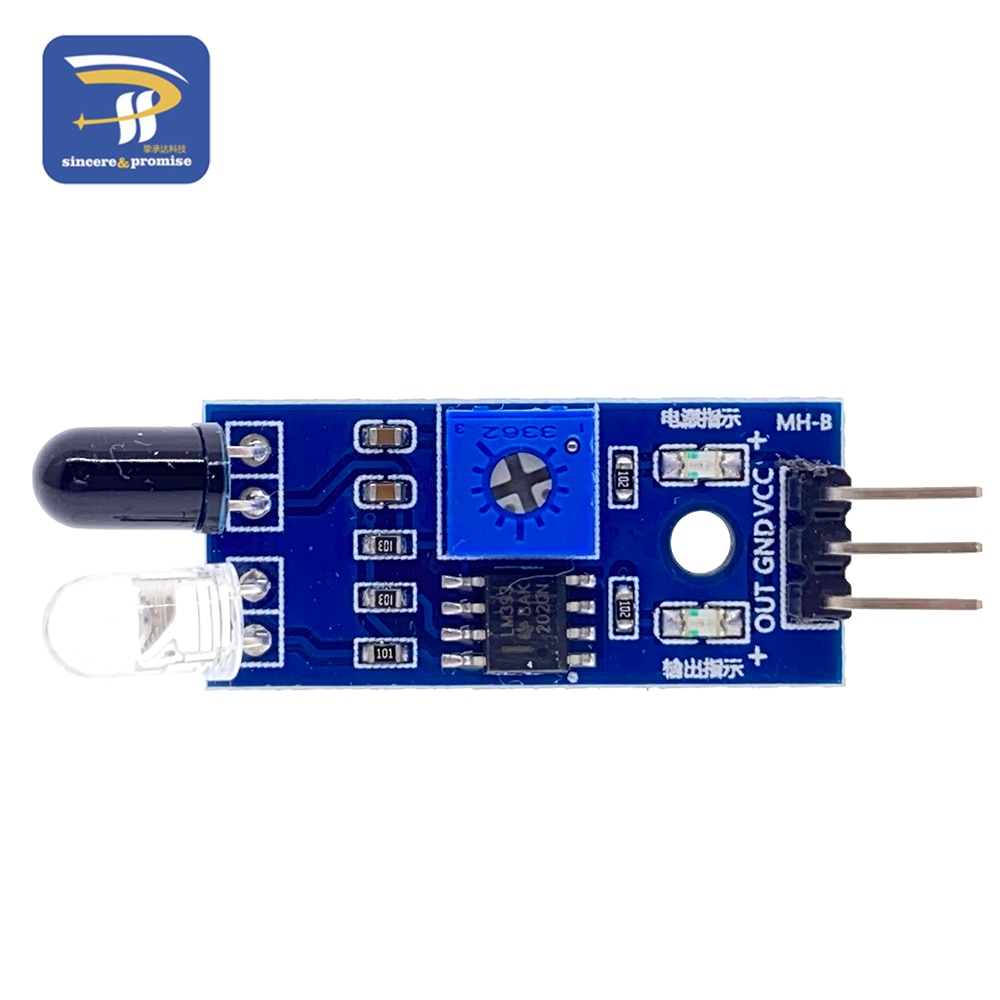 Ir Infrarood Obstakel Vermijden Sensor Module Smart Auto Robot 3-Draad Reflecterende Optische