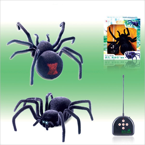 Väggklättring spindel fjärrkontroll leksaker infraröd rc tarantula kid leksak simulering furry elektronisk spindel leksak för barn pojkar