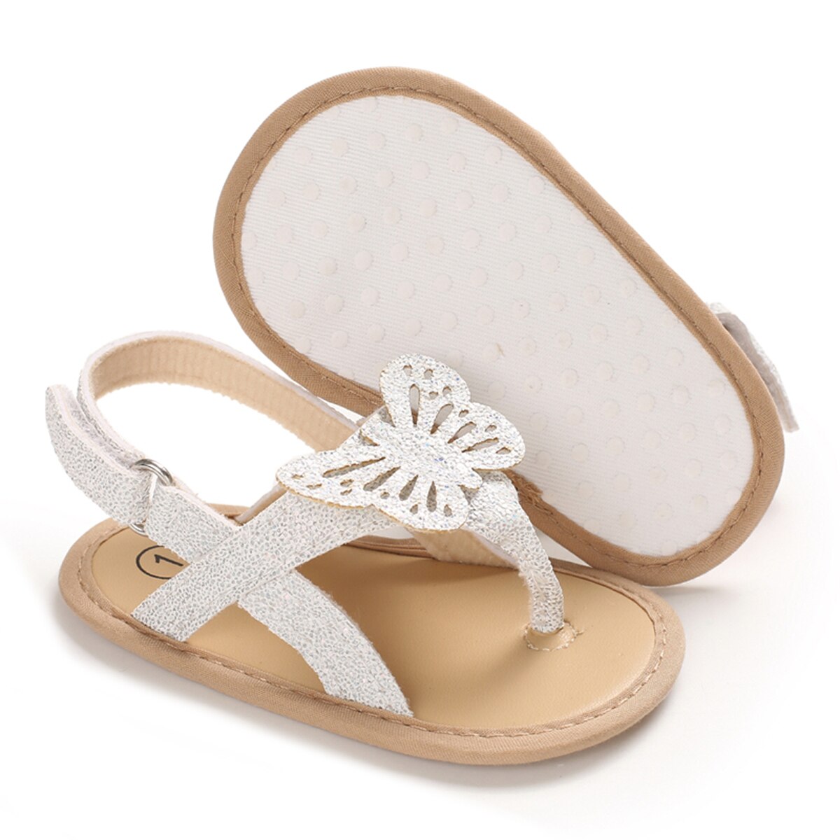 Baby Meisje Zomer Sandalen Mooie Vlinder Prinses Jurk Anti-Slip Slippers Voor Pasgeboren Baby