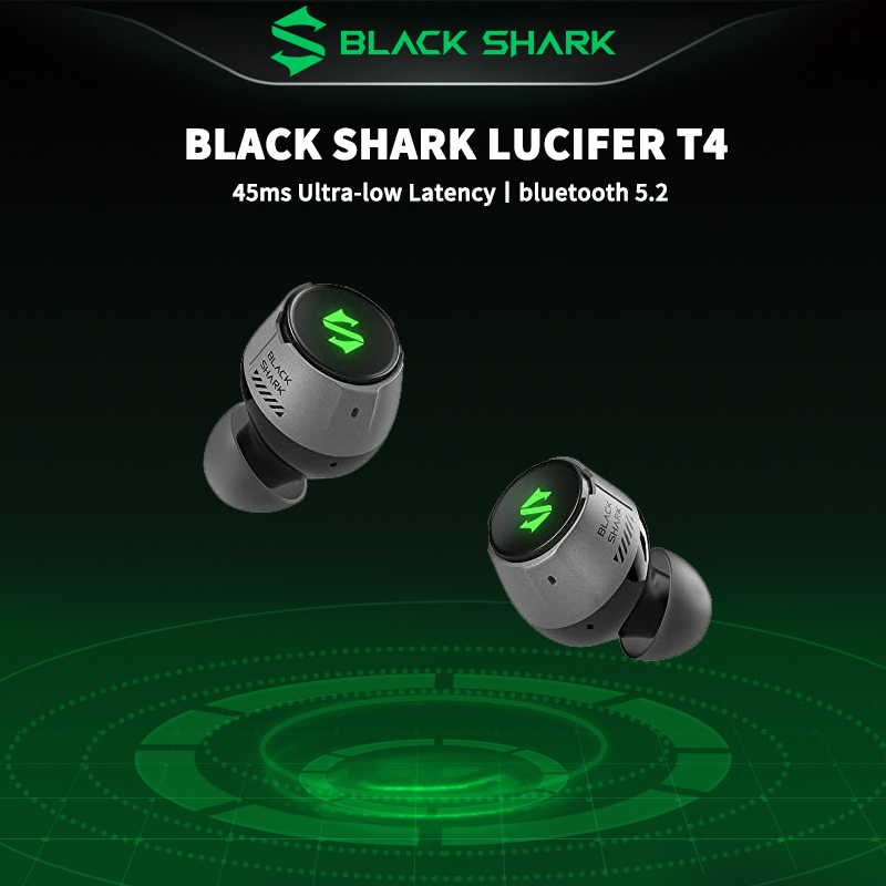 Black Shark-auriculares inalámbricos T4 para videojuegos, por Bluetooth 5,2, con sonido de de estudio, Lucifer T4